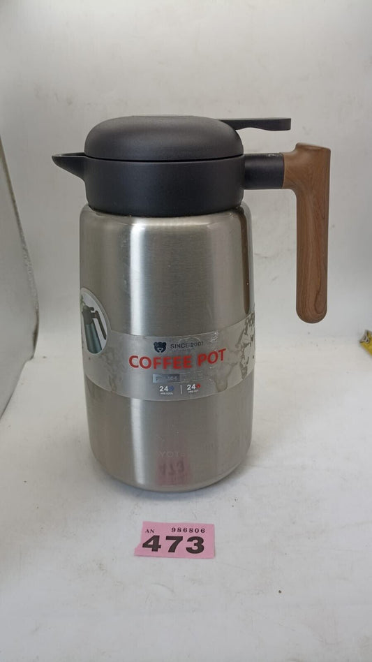 2.0L Stainless Steel Tea Pot Insulated Vacuum Jug Flask Coffee for Travel